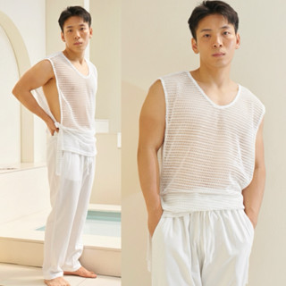 Backtobazix - Whisper Mesh Top เสื้อซีทรูตาข่าย