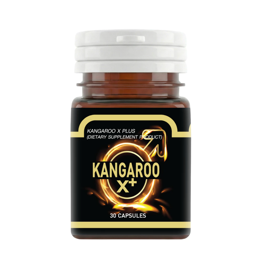 (แบบกระปุก) Kangaroo X Plus อาหารเสริมแบบเม็ดแคปซูล สำหรับคุณผู้ชาย