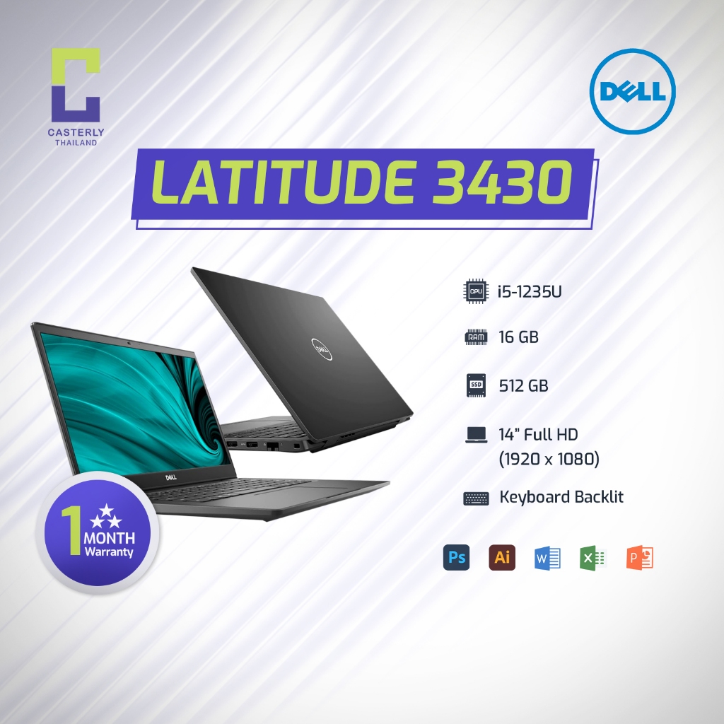 [2nd Hand] Dell Latitude 3430 — Core i5‑1235U / 16GB / 512GB / 14” HD