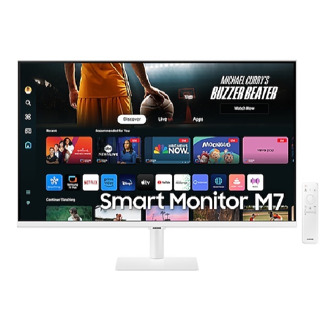 SAMSUNG M7 M70F LS32FM701UEXXT Series 32" 4K AI Vision, UHD Smart Monitor & Streaming TV, Airplay, Speaker, VESA Mount