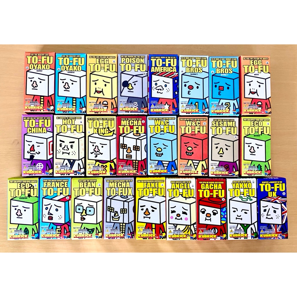 [ของญี่ปุ่นแท้🇯🇵💯] ฟิกเกอร์ Kubrick : TO-FU (Tofu เต้าหู้) (ใหม่ในซอง มีกล่อง) (งาน Medicom Toy)