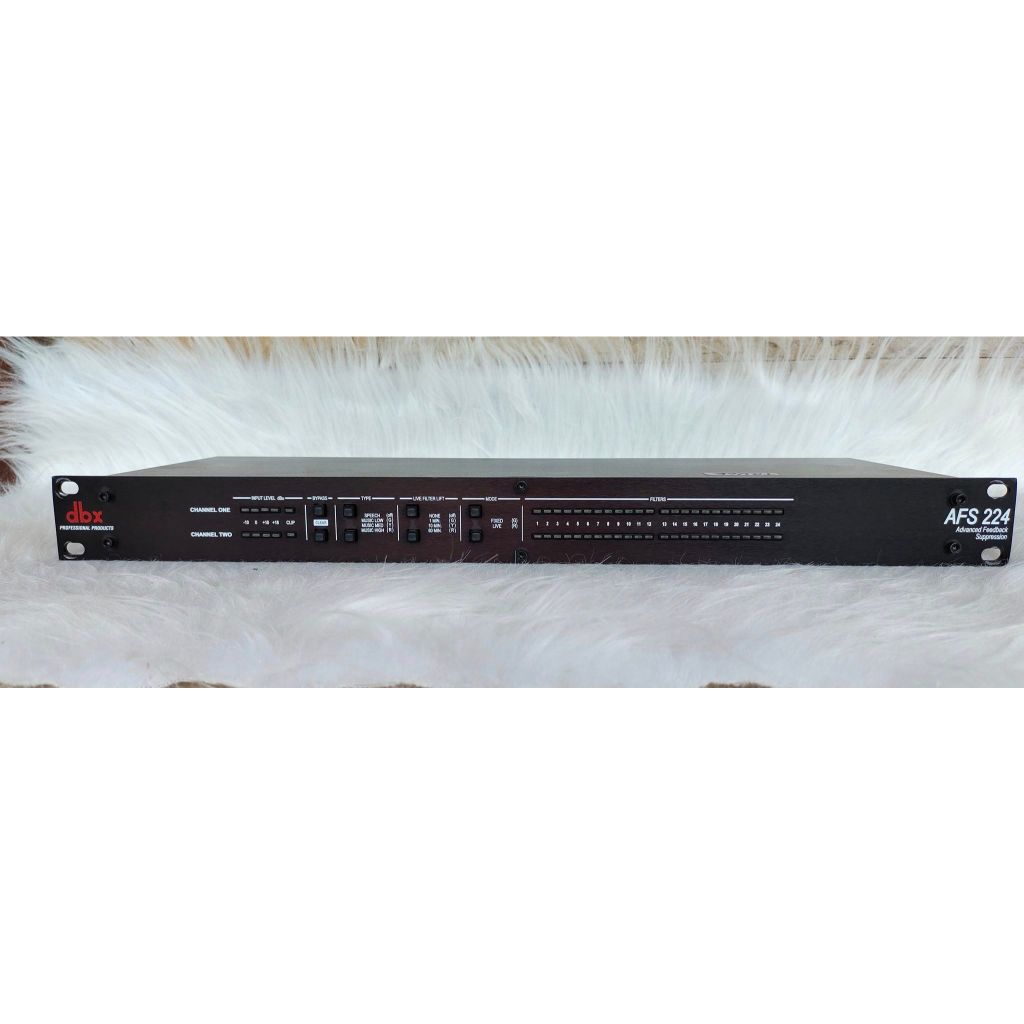 dbx AFS224 (Advanced Feedback Suppression) เป็นอุปกรณ์ตัดเสียงหวีด Feedback Suppressor แบบ 2 แชนแนล