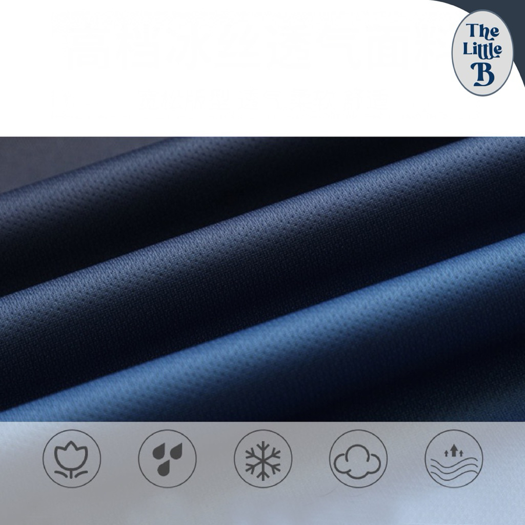 The Little B เสื้อกีฬาผู้ชาย ผ้าเย็น -5°C แห้งไว ใส่วิ่ง ฟิตเนส แบดมินตัน - รูปที่ 3