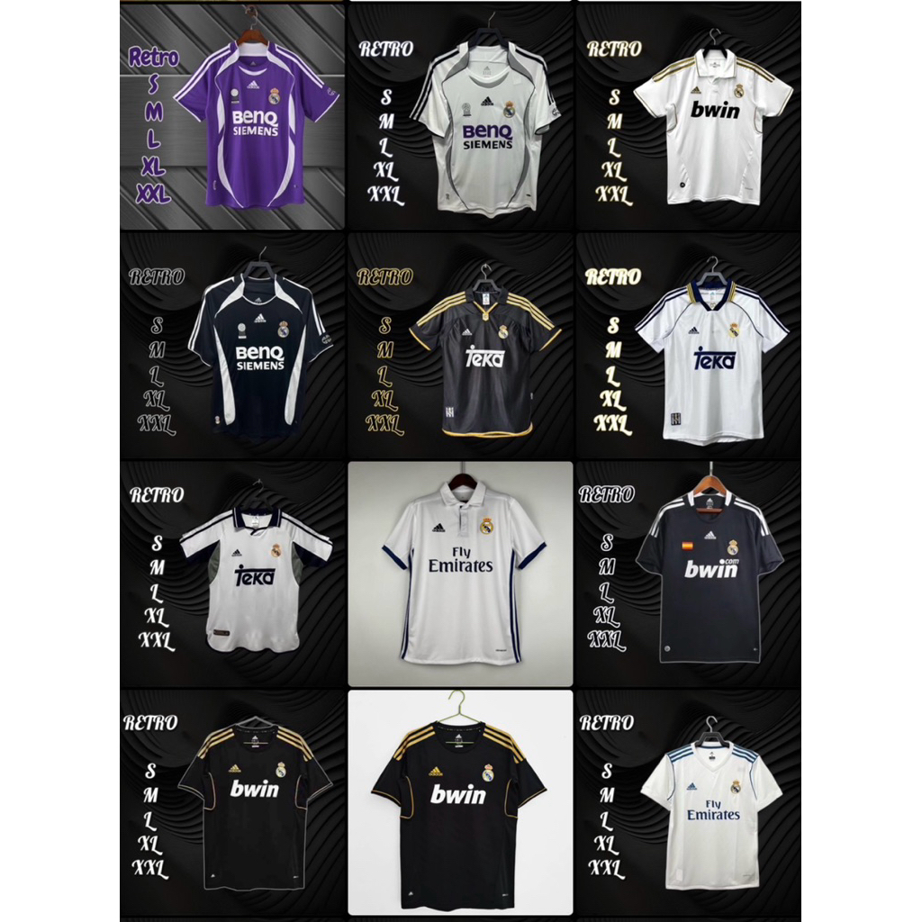 Retro เสื้อกีฬาฟุตบอลย้อนยุคมาริดเฉพาะเสื้อผ้าดีใส่สบาย
