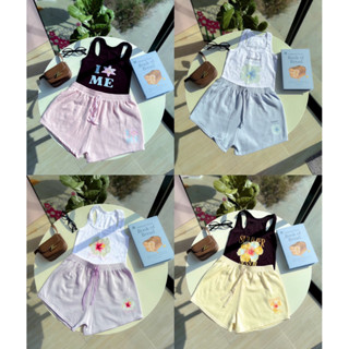 ชุดเซ็ท กล้าม+กางเกง ซัมเมอร์ 🌸💖✰ ✰ (บางเซ็ต พร้อมส่ง)