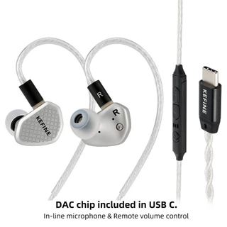 [ประกันศูนย์ไทย] KEFINE Klean SV หูฟัง IEMs ไดรเวอร์ไดนามิก ไดอะแฟรม DLC เปลี่ยนท่อเสียงได้