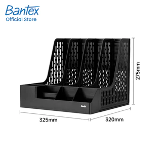 [ของขวัญฟรี] Bantex กล่องใส่เอกสารตั้งโต๊ะ แฟ้มตั้งโต๊ะเก็บเอกสาร A4 มีช่องด้านหน้า File Organizer