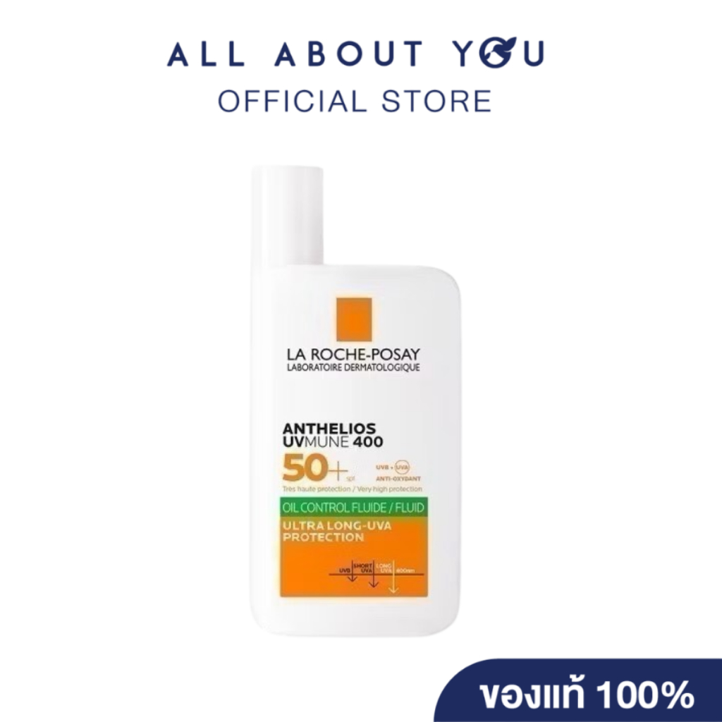La Roche-Posay ANT UVMUNE OIL CONTROL FLUID SPF50+50ML(กันแดดเนื้อฟลูอิดสำหรับผิวมัน)