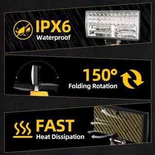 OSUKA/MAKITA ไฟ แบตเตอรี่ LED ทํางาน 8นิ้ว ไฟสปอตไลท์แบต ตะเกียงแคมปิ้ง สปอร์ตไลท์ไร้สาย ไฟฉาย พกพา