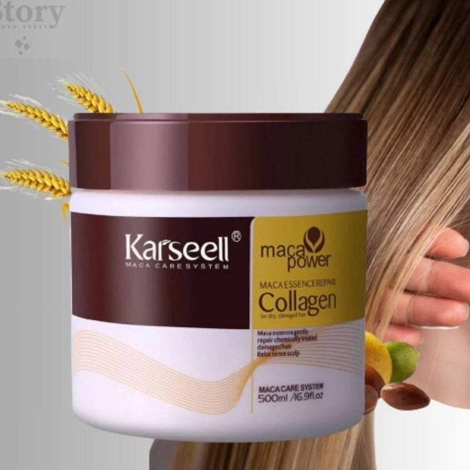 มาส์กผม Krsell เคราตินบํารุงผม ครีมหมักผม ครีมบำรุงผม  ซ่อมแซมสภาพผมเสีย ปรับปรุงผมแห้งชี้