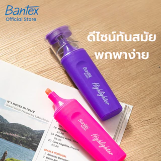 Bantex ปากกาไฮไลท์ 6สีใน1แพ็ค ปากกาเน้นข้อความ ปากกามาร์คเกอร์ เมจิกเน้นข้อความ ไฮไลท์ highlighter