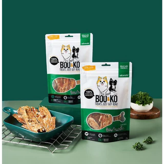 Boo & Ko (Dog) - Chicken & Fish Dog Treats ขนมสุนัข เนื้อแท้100% ปลอดภัยต่อสัตว์เลี้ยง ขนาด50-60กรัม