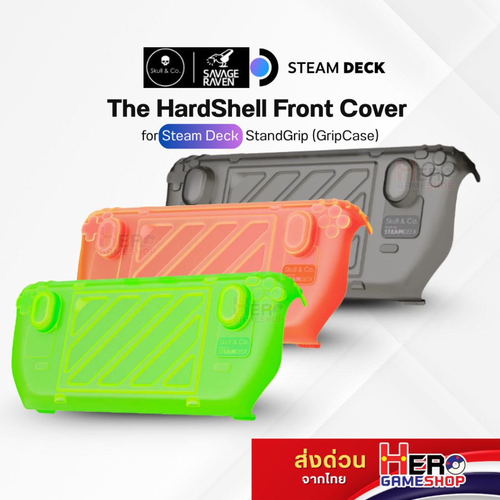 Savage Raven by Skull & Co. The HardShell Front Cover for Steam Deck StandGrip (GripCase)ฝาครอบด้านหน้า SDพร้อมส่งจากไทย