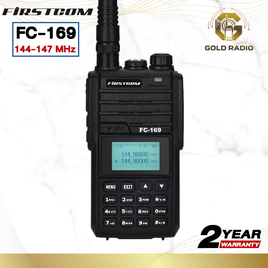 FIRSTCOM FC-169 วิทยุสองทาง ขอใบอนุญาตได้ กำลังส่ง 5W
