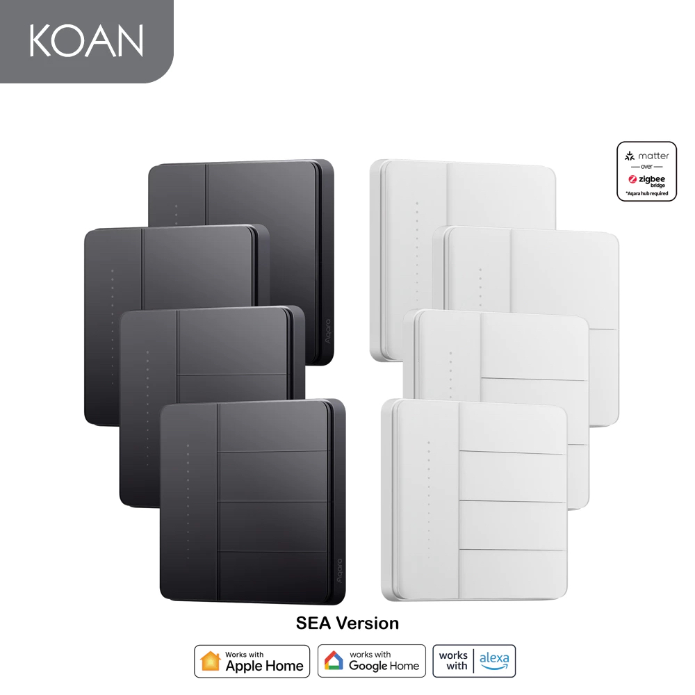 Aqara - Smart Wall Switch Z1 Pro EU - White / Black สวิตช์ไฟ (สินค้าใหม่กล่องชำรุด)