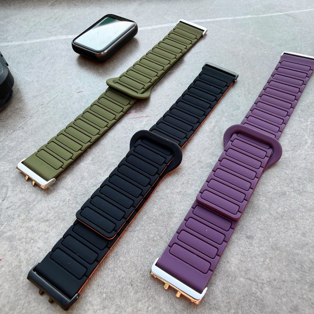 สําหรับ Samsung Galaxy Fit 3 สายรัดแม่เหล็กกันน้ํากีฬาซิลิโคนเปลี่ยนสายรัดข้อมือ