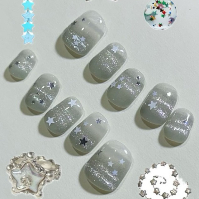 เล็บปลอมเจลแท้ stargray☑️