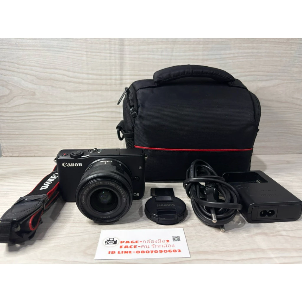 Canon M10 พร้อมเลนส์ ใช้งานได้ปกติเต็มระบบ