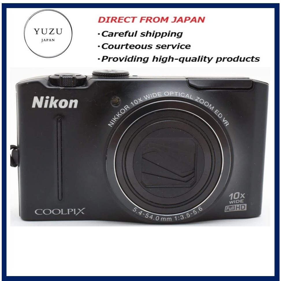 Pre-owned Product Nikon Coolpix S8100 Black 12.1MP Digital Camera, 10x Optical Zoom, Full HD 1080p V
