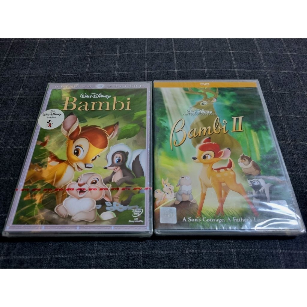 DVD ภาพยนตร์แอนิเมชั่นคลาสสิก "Bambi 1 & 2/ กวางน้อย...แบมบี้ ภาค 1 และ 2"