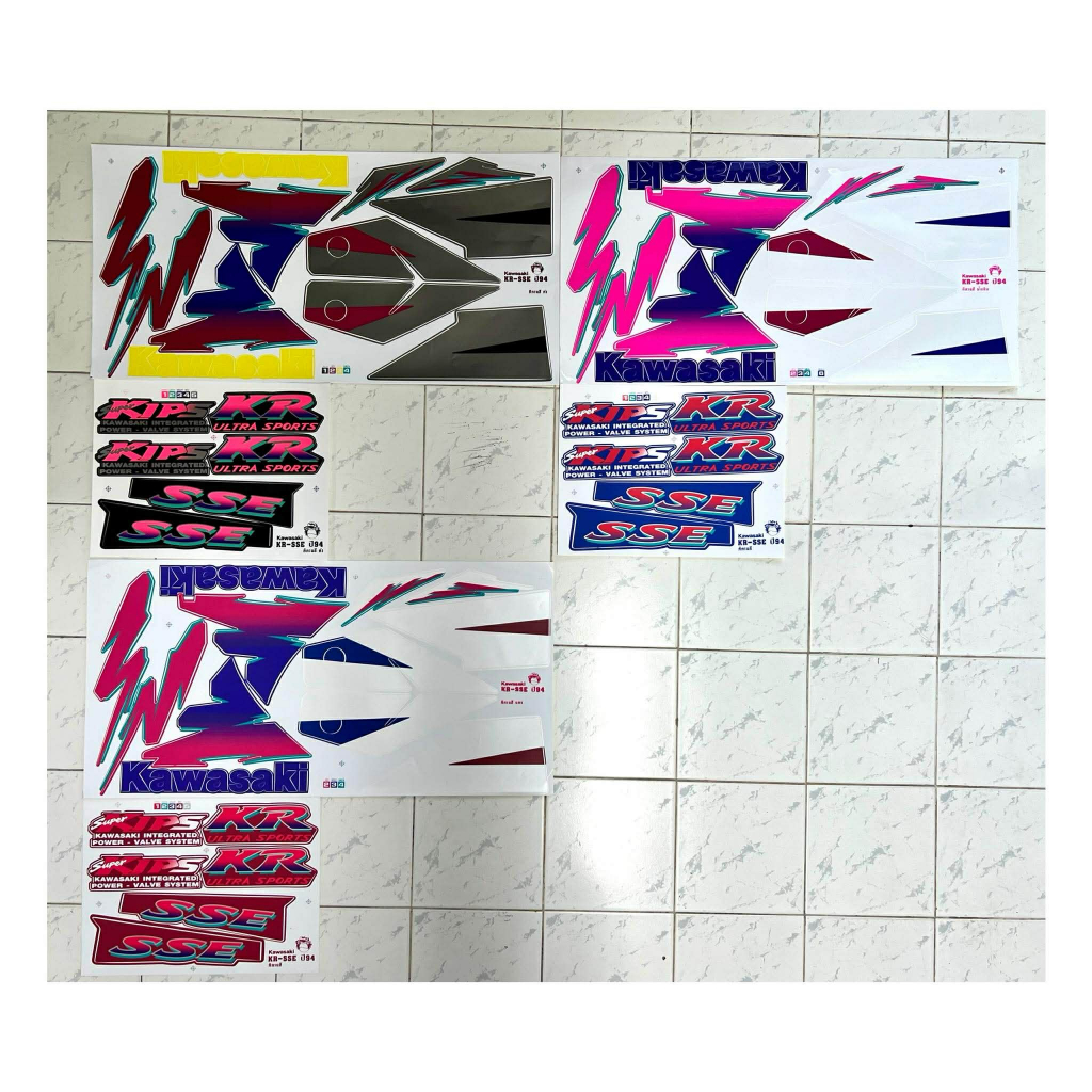 สติ๊กเกอร์ KR 150 SSE ปี1994 สติ๊กเกอร์ KR 150 ปี94 Kawasaki KR 150