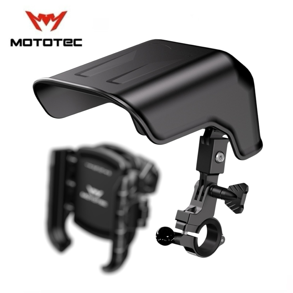 MOTOTEC MT-SH02 รุ่นใหม่ พาร์ตเสริม ที่บังแดดสำหรับที่จับโทรศัพท์มือถือมอเตอร์ไซด์ คุณภาพสูง ทนทาน (รับประกัน 1 ปี)