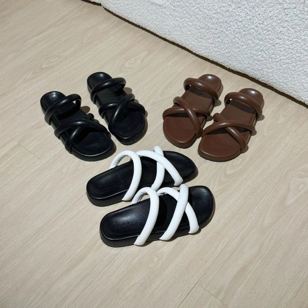 MILLIE (มิลลี่) 021 *+1ไซส์น้า* รองเท้าแตะสวม เส้นไขว้