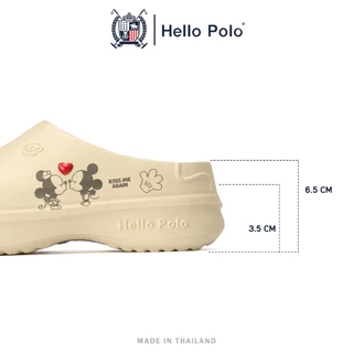 Hello Polo หนูคลั่งรัก รุ่น HP8009B คัทชูยางหัวโต ใส่สบาย พื้นนุ่มน้ำหนักเบา ใส่ไปทำงานก็ได้ไปเที่ยวก็ดี ของมันต้องมี
