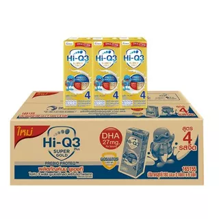 2 ลัง UHT Hi-Q Super Gold นมไฮคิว ซูเปอร์โกลด์ รสจืด180 มล (54 กล่อง)