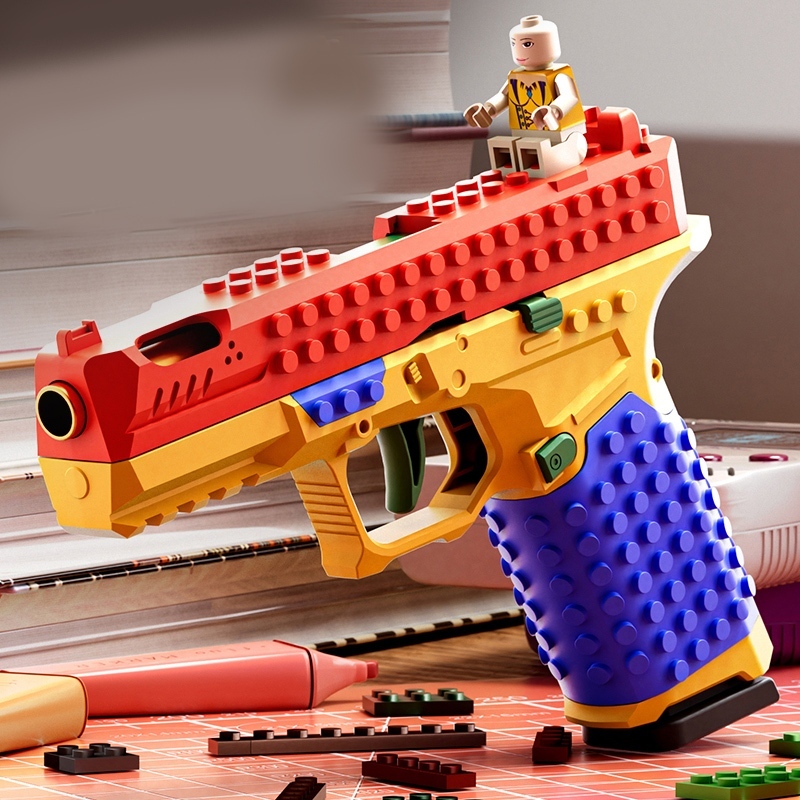 ปืนของเล่น SIG17 Glock พร้อมระบบดีดปลอกกระสุนอัตโนมัติ เหมาะสำหรับเด็กผู้ชายที่ต้องการปืนของเล่นแบบยิงเอง