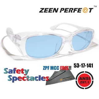 แว่นเซฟตี้ ZEEN PERFECT Sporty design ถอดเปลี่ยนเลนส์สายตาได้ เลนส์ป้องกัน UV400