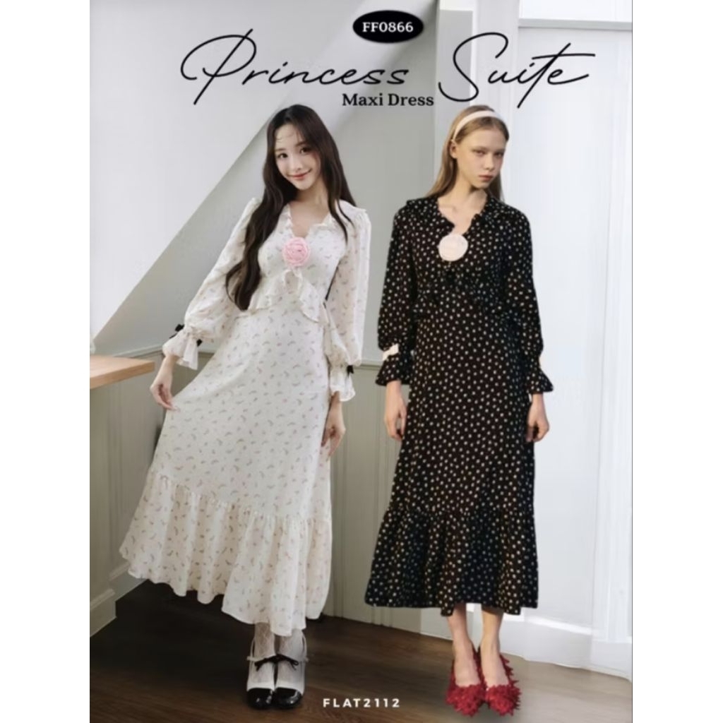 Flat2112 Princess Suite Maxi Dress