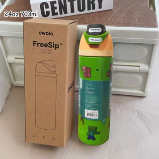 OWALA freesip ขวดน้ำเก็บอุณหภูมิ โอวาล่า ความจุ 16oz / 24oz /32oz วัสดุสแตนเลส 304【พร้อมส่ง】