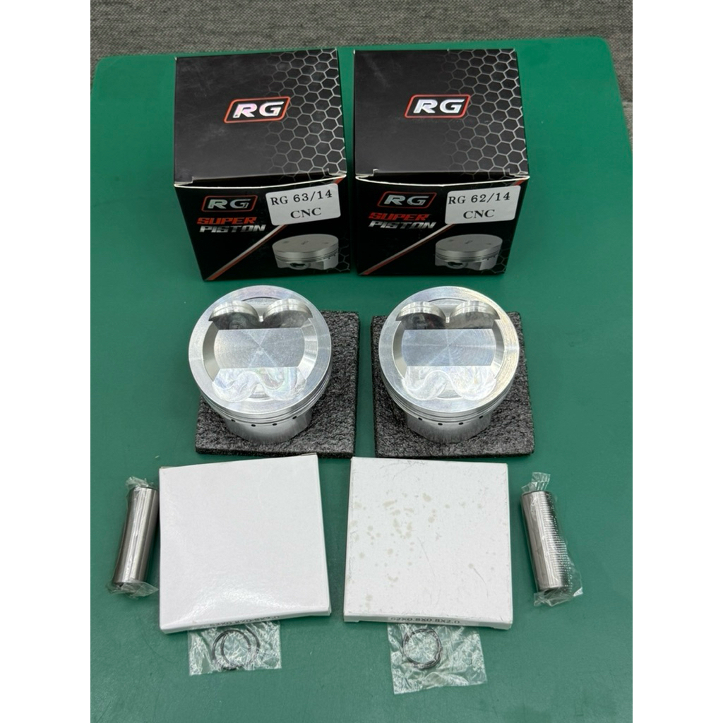 ลูกสูบRGหลบcncขนาด62-63มิลสลัก14มิลใส่LEAD-Giorno-pcx160ลูกสูบสลัก14มิลลูกสูบพร้อมแหวน