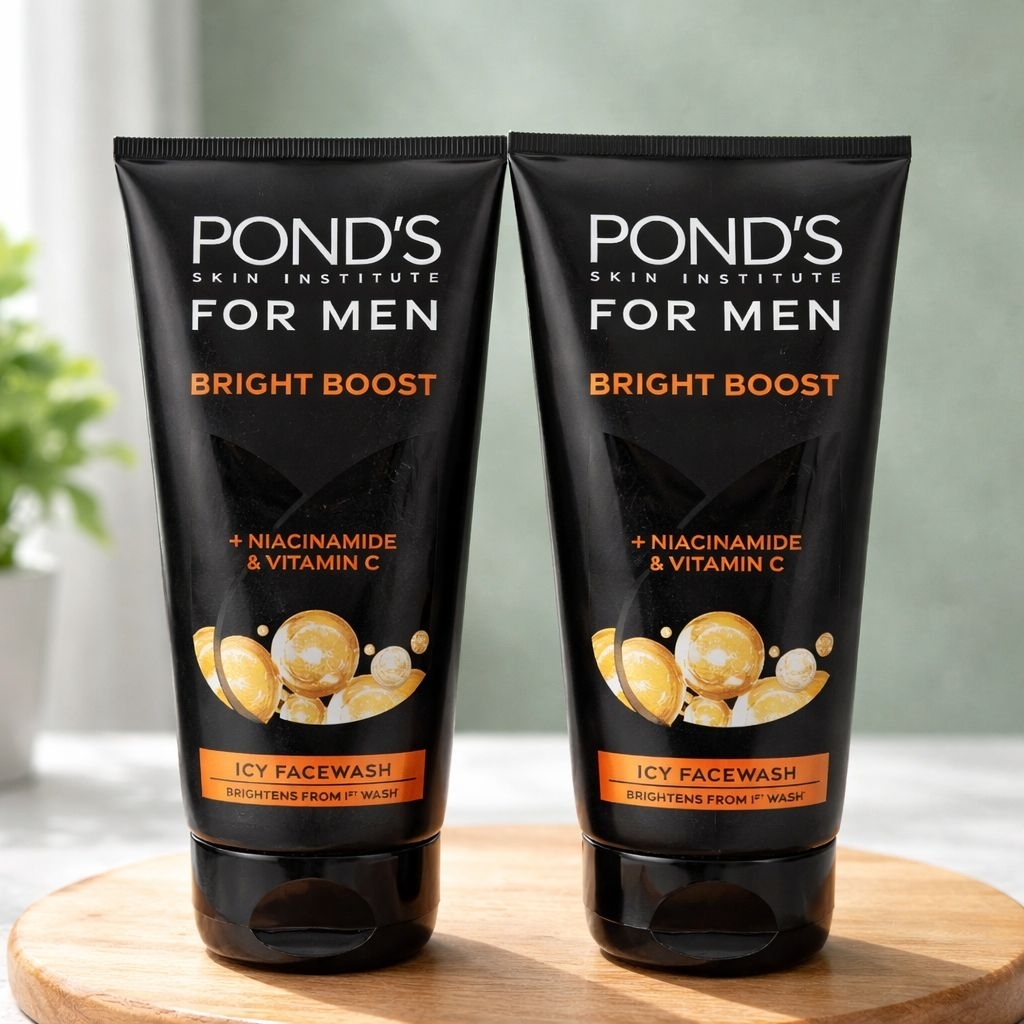 POND'SSKIN INSTITUTEFOR MENBRIGHT BOOST
+ NIACINAMIDE & VITAMIN C 150ml