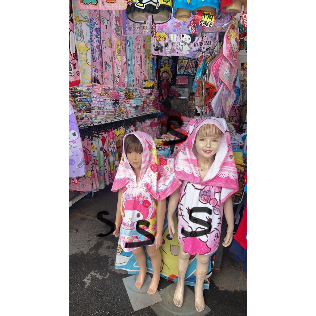 ผ้าขนหนูกระโจมอกอาบน้ำ(Sanrio/Disney) ขนาด 16