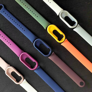 CASE+Strap สองสี For Xiaomi band 8 9 10 silicone xiaomi band 8 strap xiaomi band 9 เชือก xiaomi band 8