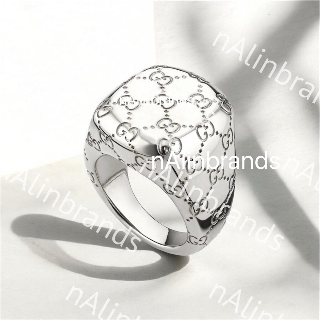 ✅💯ของใหม่ 100% 🇹🇭พร้อมส่ง Gucci ring ลาย GG