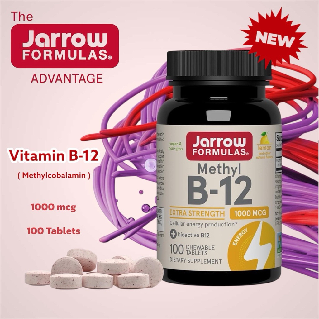 ✅พร้อมส่ง🍋เม็ดอมรสมะนาว 1000 mcg🍋Jarrow Formulas, Methyl B-12, Lemon Flavor, Vitamin B12 Methylcobalamin
