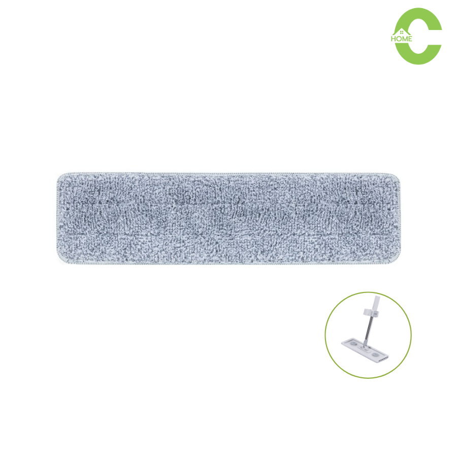 ผ้าม็อบ สำหรับไม้ถูพื้น Flat Mop ผ้าไมโครไฟเบอร์ ใช้ได้กับพื้นหลายประเภท Simple Living