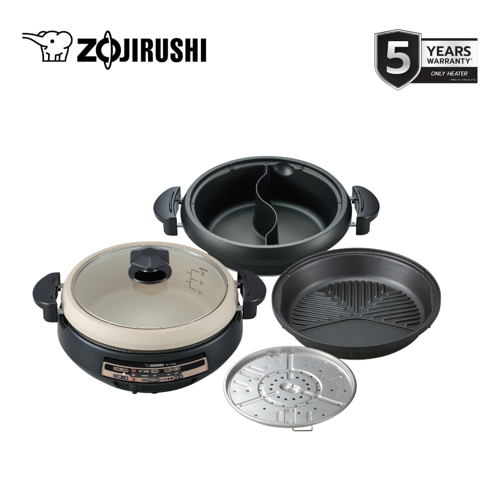 (สินค้าพร้อมส่ง) Zojirushi Multipurpose Pan หม้ออเนกประสงค์ หม้อสุกี้ หม้อชาบู รุ่น EP-PVQ30 รับประกัน 1 ปี
