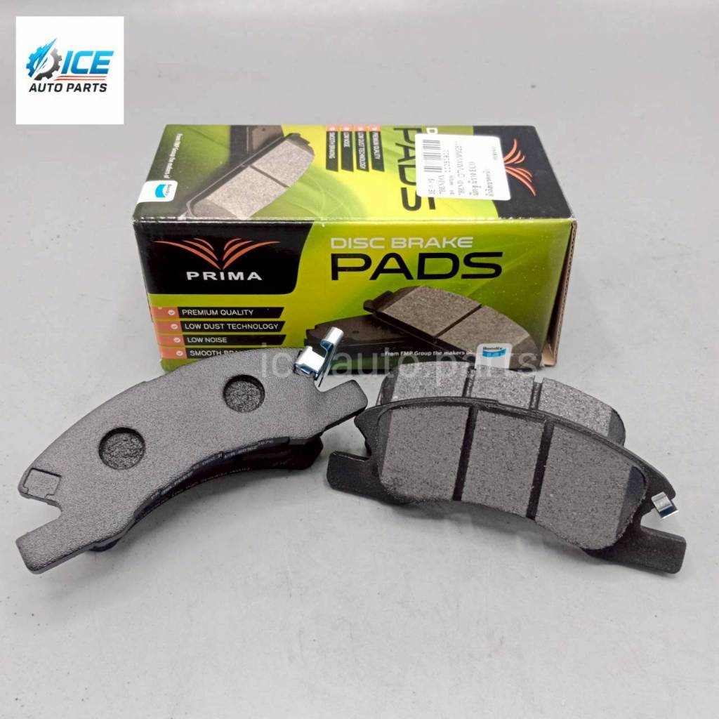 ผ้าดิสเบรคหน้า MITSUBISHI MIRAGE 12-ON, ATTRAGE 13-ON เบอร์ PDB1912 ยี่ห้อ PRIMA  BENDIX