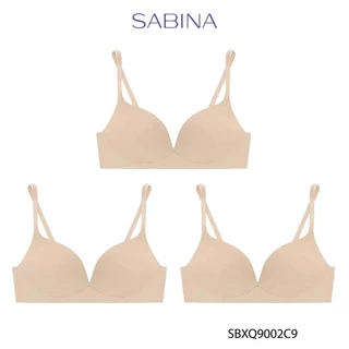 Sabina (Set 3 ชิ้น) Twenty Five Level 2 เสื้อชั้นใน ไร้ตะเข็บ ไร้โครง รหัส SBXQ9002C9 - สีเนื้อ