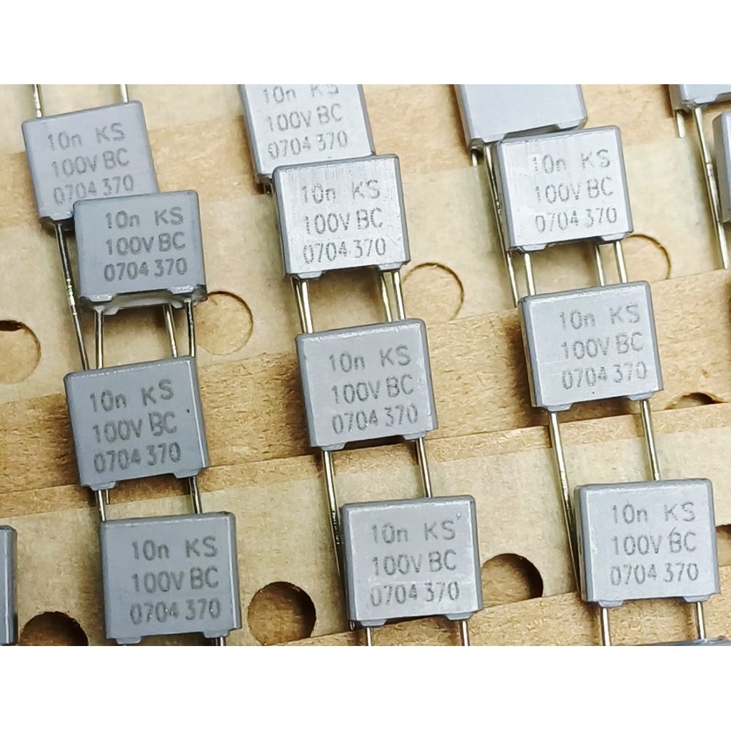Vishay BC MKT 370 0.01uf 10nf 103k 100V (ราคา10ตัว) Metallized Polyester Film Capacitor ตัวเก็บประจุ คาปาซิเตอร์