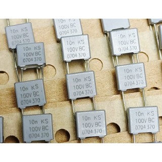 Vishay BC MKT 370 0.01uf 10nf 103k 100V (ราคา10ตัว) Metallized Polyester Film Capacitor ตัวเก็บประจุ คาปาซิเตอร์