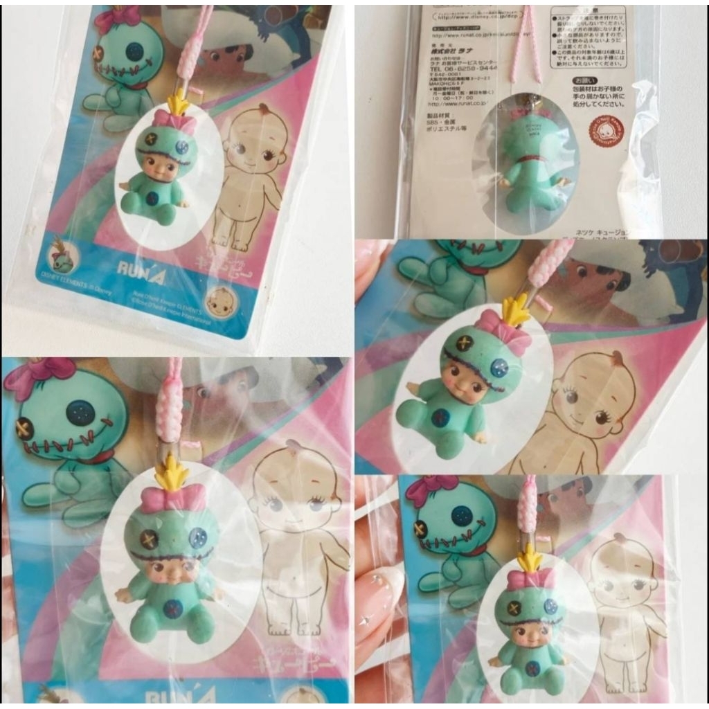 ✅พร้อมส่ง✅พวงกุญแจ-ที่ห้อยโทรศัพท์ Kewpie ลาย Lilo & Stitch Rose O'Neill Kewpie X Disney
