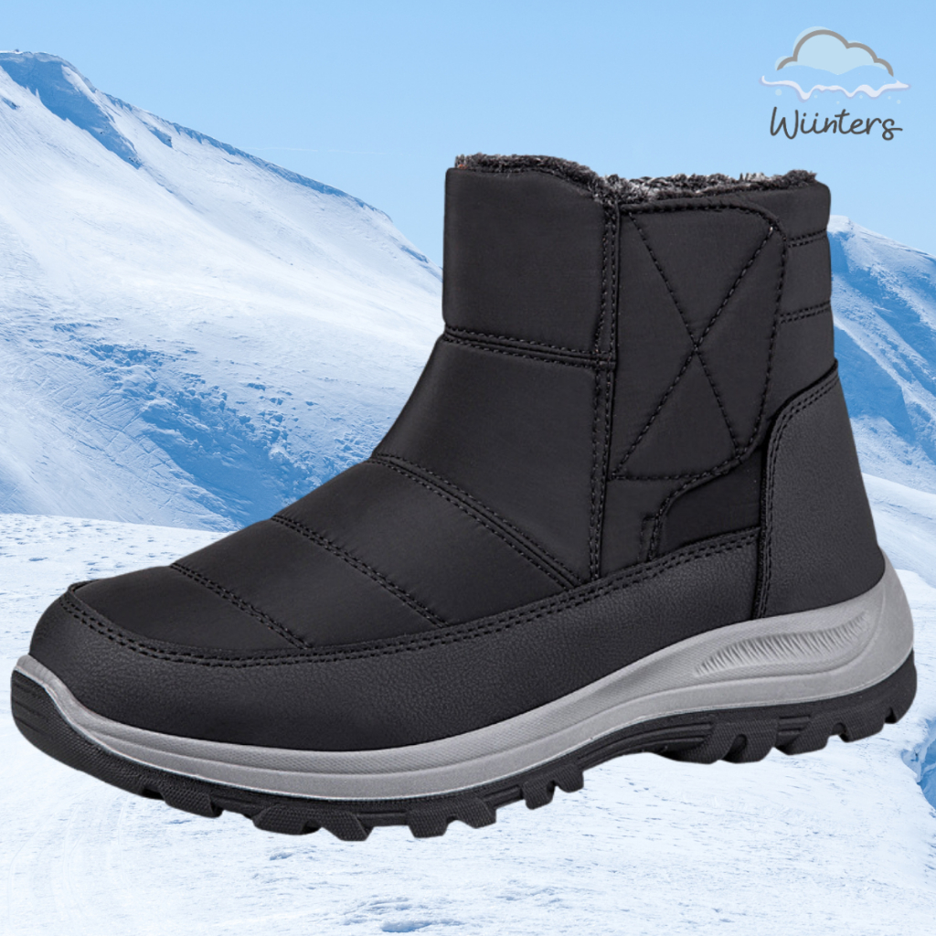 39-46 [ Sky Short Ski Boots ] รองเท้าบูท บูทกันน้ำ กันหิมะ ด้านในบุขนกันหนาว พื้นกันลื่น ใส่ได้ทุกเพศ