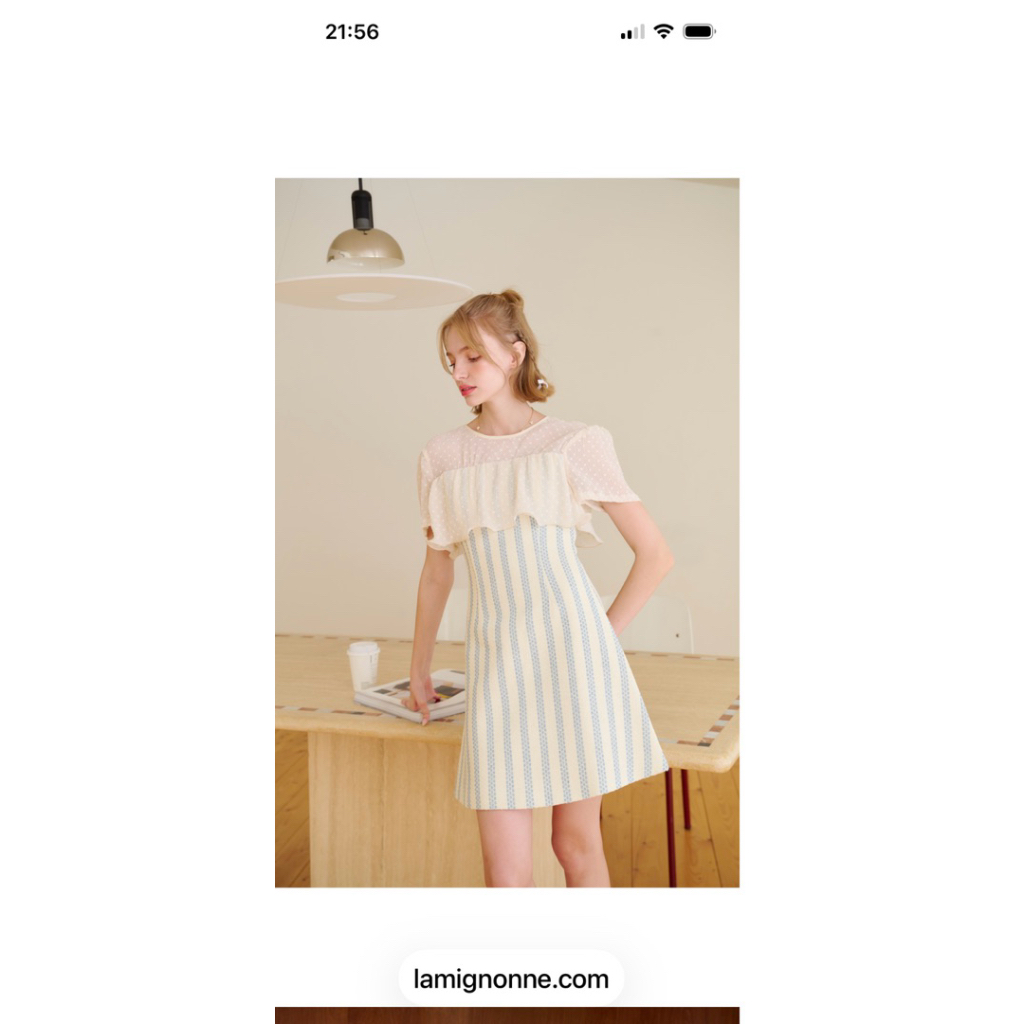 Arlin Quinn Dress ฟ้า L