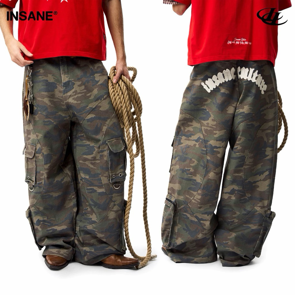 Pre-order (14-20days) แบรนด์เวียดนาม 🇻🇳 Insane® | Curve Cargo Pants✨