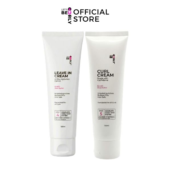 Let's Be Curly Curl Duo mini 100ml บำรุงผมหยิกพร้อมกับจับลอนสวย (ครีมจับลอน+ Leave-in Cream)
